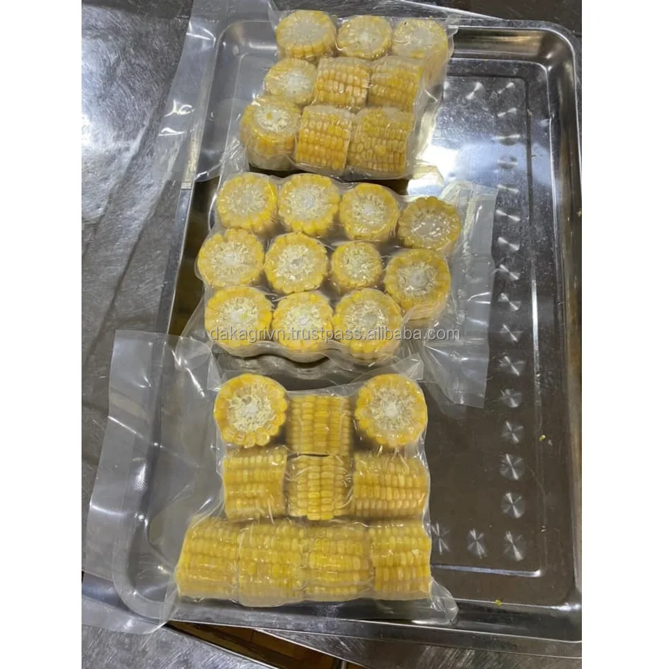 GMO Whole Vietnam 24 months Shelf Life 100% IQF Freezing Process Agriculture Frozen Yellow Corn Whole With Vaccum Packaging