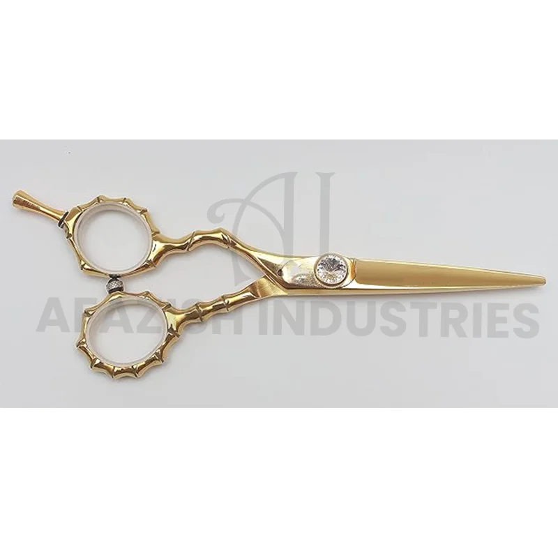 Professional Hairdressing golden coating Scissors Japanese 420 j2 Professional Hair Cutting Scissors Beauty Salon Barber Scissor