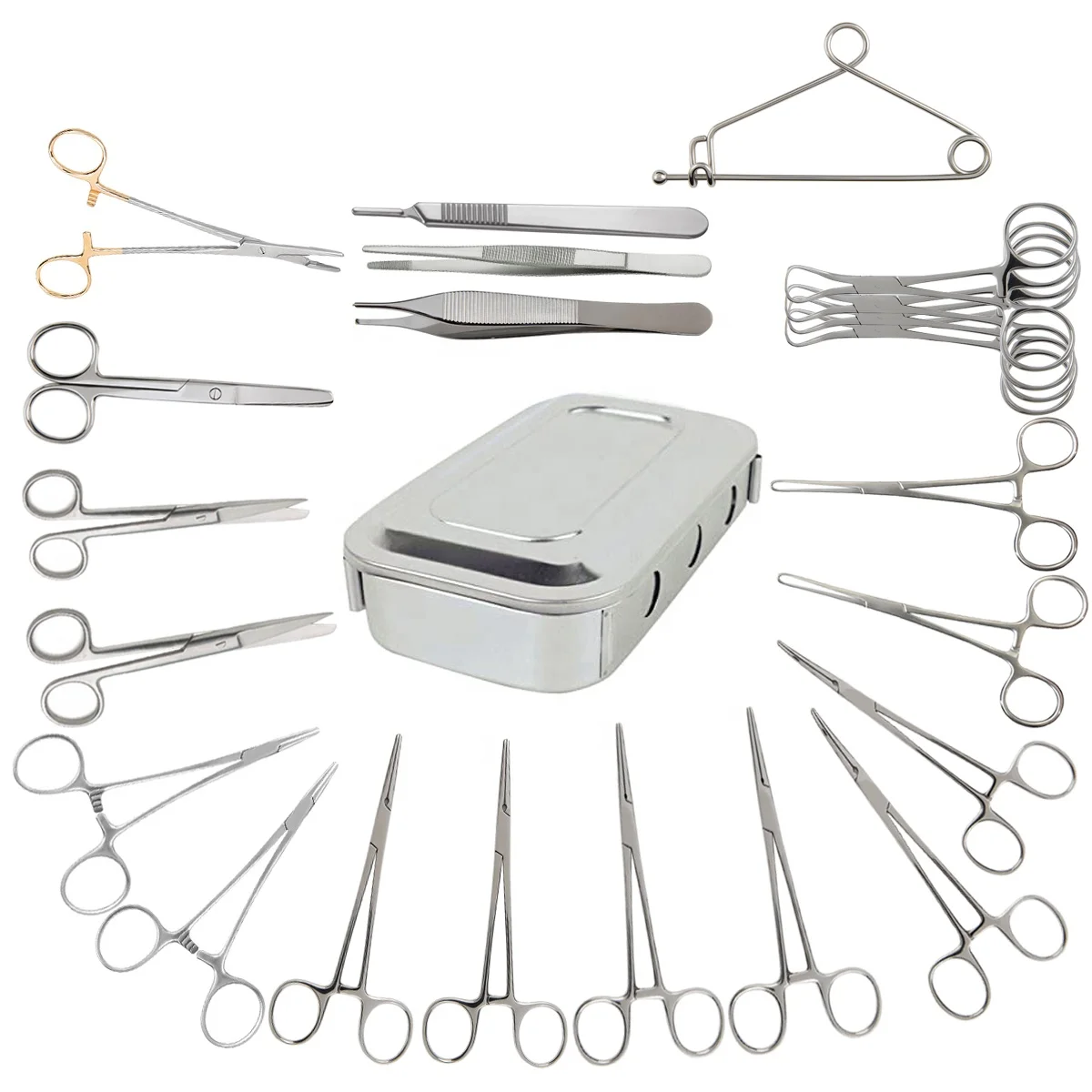 Medical Veterinary Spay Pack Surgical Instruments Kit Veterinary Orthopedic Instrument Set 23 pcs Bitch spay kit