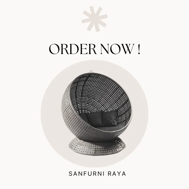 New product modern simple other hotel furniture round rattan leisure chair waterproof good quality product from Indonesia