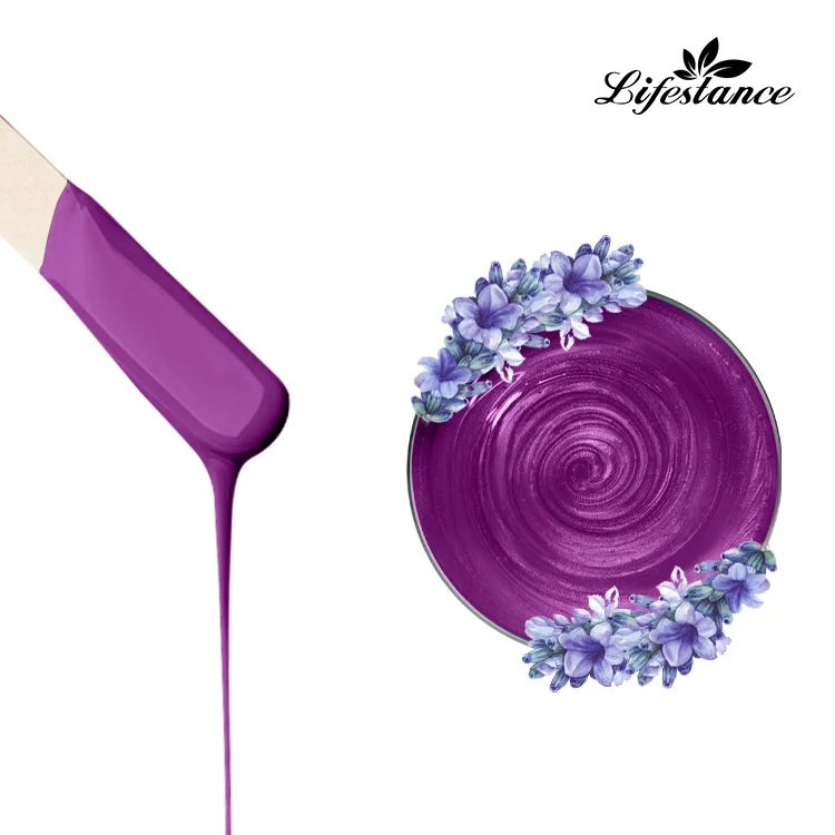 Lifestance Purple Premium Hair Removal Brazilian Hard Wax Beans 450g/1lb Wholesale Hot Wax Beads