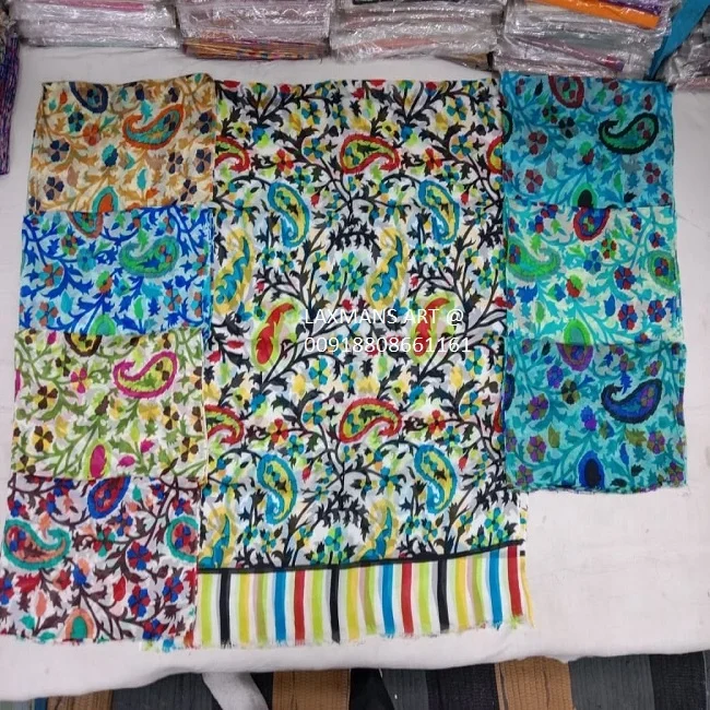 New Silk Made Printed Designer Long Scarves In Mix Color, Prints Wholesale Supplier From India