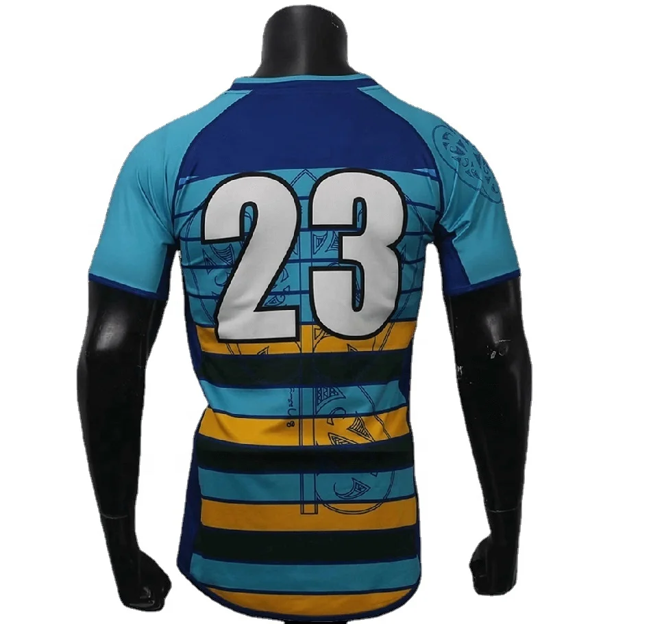 Custom Best quality sublimation customized rugby jerseys wholesale rugby jersey in Pakistan Team logo Rugby training shirts