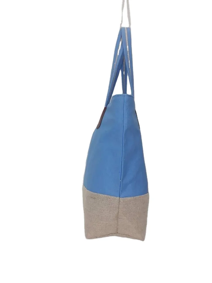 Reusable Jute Canvas Tote Bag for Women, Cloth Bags with Handles for School Work, Shopping Tote Bags Gift for Friends Females