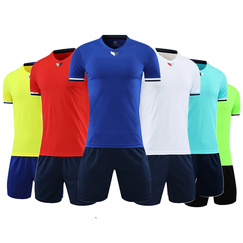Custom Made High Quality Light Weight Football Uniform Team Football Kits Men Soccer Jersey Suit