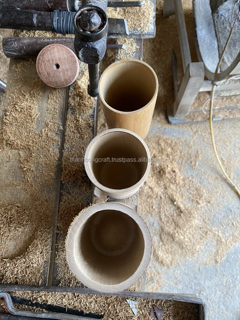Самый дешевый вьетнамский завод Бамбуковая чашка на заказ 100% натуральный цвет для питья