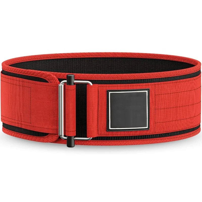 Factory Price Wholesale 100% Nylon Weightlifting Belt Pro Weightlifting Belt Custom Logo 4 inch Self Locking Weightlifting Belt