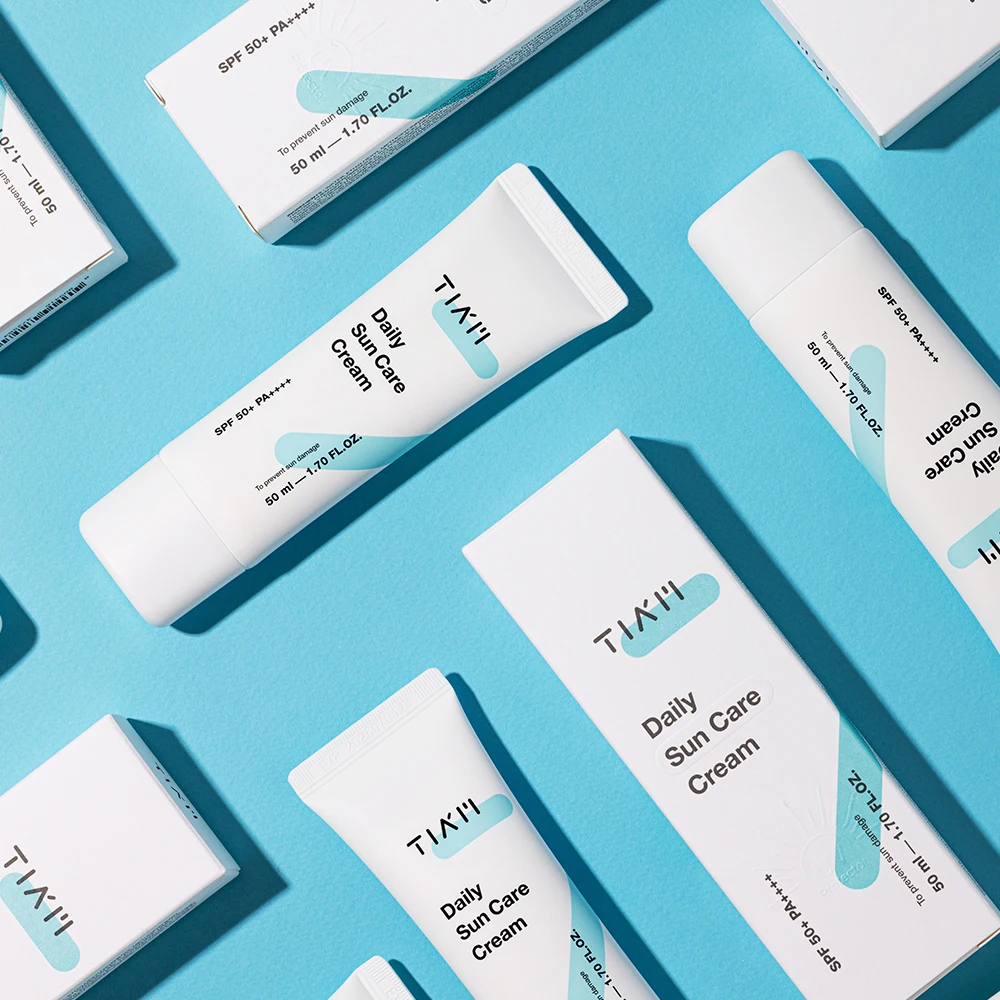 TIAM 50ml Daily Sun Care Cream SPF 50+ PA++++ Korean Sunscreen with Niacinamide