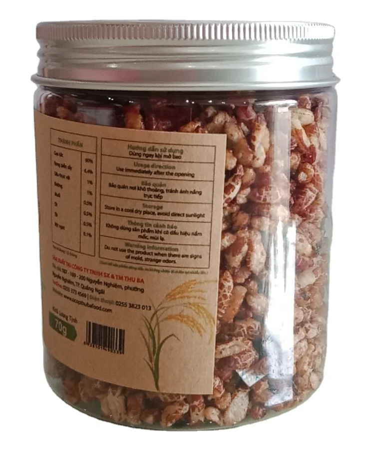 High Quality Thu Ba Seaweed Dried Brown Rice 70g Good Price