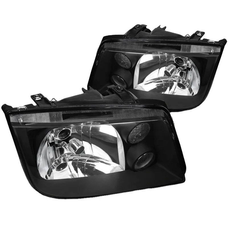 Apply To Car Headlight for VW Jetta Bora Mk4 1999-2005 black projector headlights with Fog Lamps head lamps