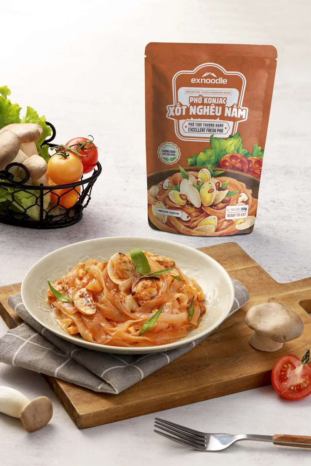 Vietnamese Flavor Seasoning  Konjac Pho - Clam & Mushroom Sauce Ready-to-eat  For Yummy Meal High Quality
