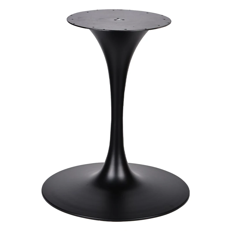 Customized DIY Metal Pedestal Iron Trumpet table legs feet stand simple round hotel coffee restaurant Tulip table base