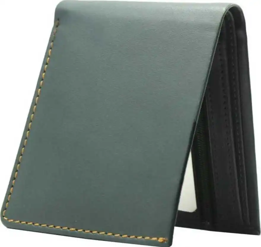 Popular Men Wallet High Quality New Design Red Genuine Leather RFID Wallet Luxury Leather Solid Slim Wallets for Men Credit Card