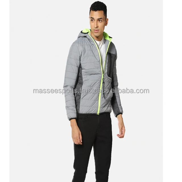 Men Custom Outdoor Softshell Fishing Waterproof Bomber Windproof Jacket For Men Hiking padded winter jacket with hood