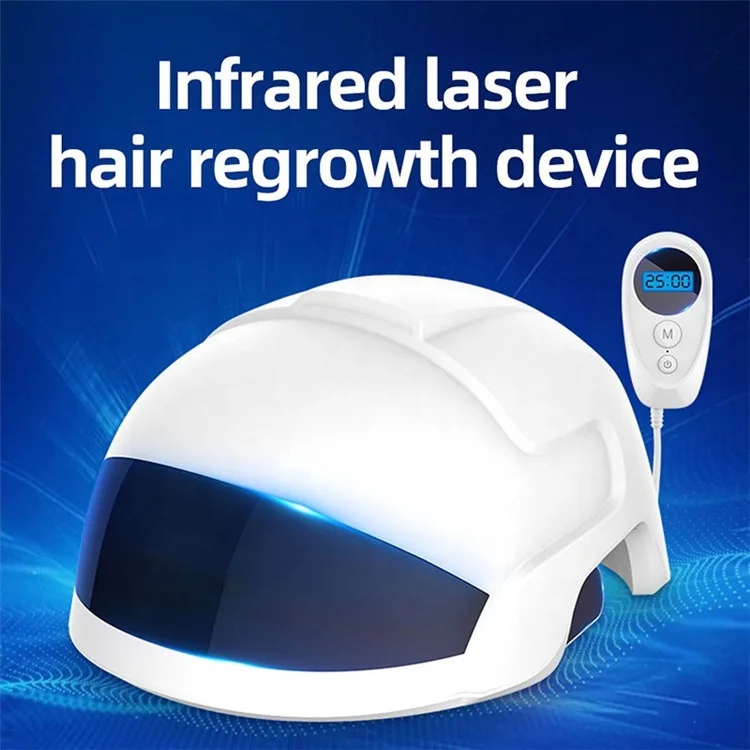 OEM Dropship Hair Growth Helmet Intelligent Red Infrared Led Light Therapy Hair Loss Treatment Machine Laser Regrowth Cap