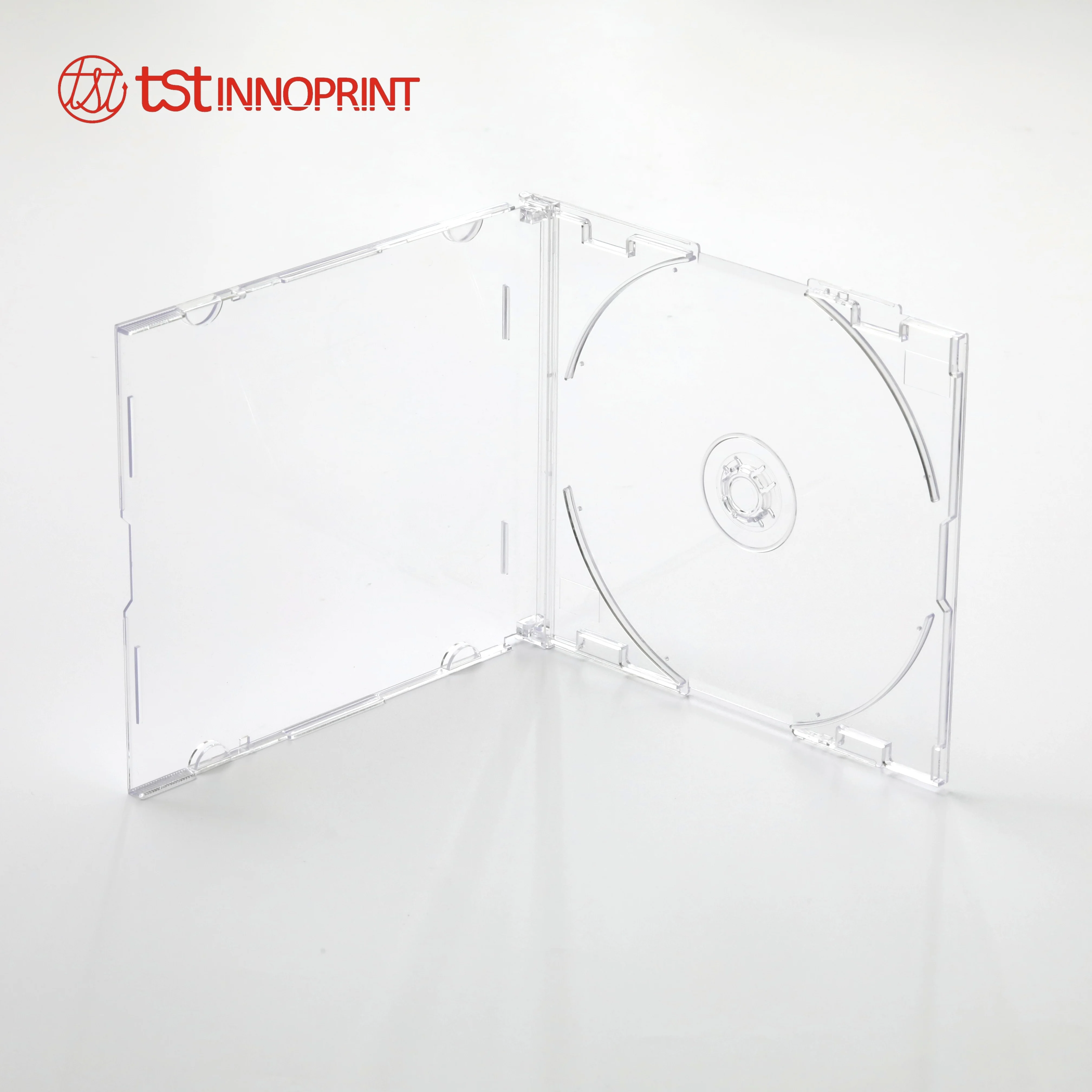 142*125*5mm Polystyrene Material Single CD Disc Thin 7mm Slim Case
