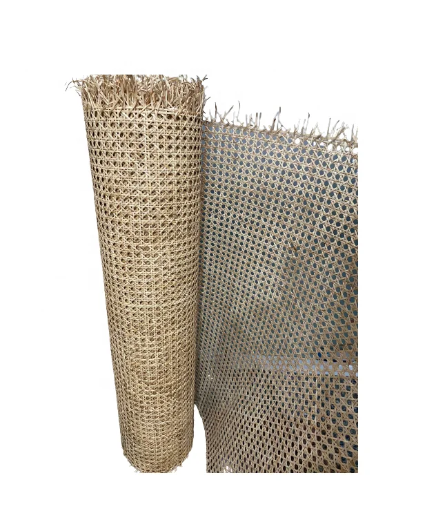 Vietnam Factory Mesh Woven Rattan Webbing Roll Width 20cm to 120cm Plastic Material Furniture Handicraft Basket