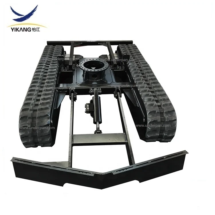 New design rubber track chassis steel undercarriage for 5-10 ton hydraulic motor crawler rotary drilling rig excavator parts