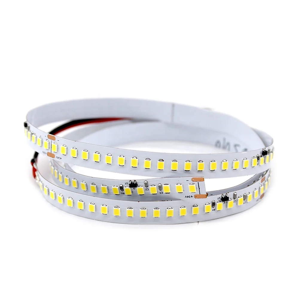 24V 2835 192 LEDs/m 11W/m CCT Dual color adjustable from 2700K-6500K tape constant current led strip