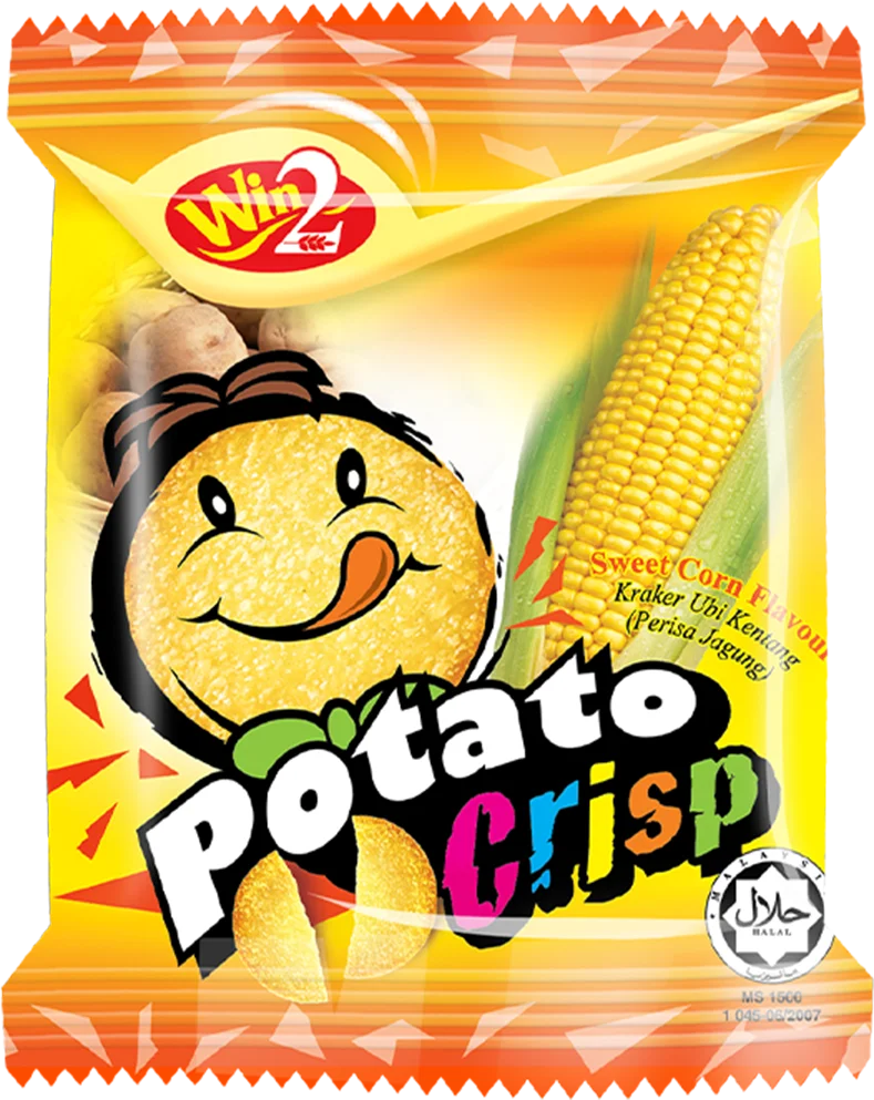 Win Win Tasty Biscuits Potato Crisp Cracker Sweet Corn Flavour 600g Wholesale Savoury Crisp Buscuits