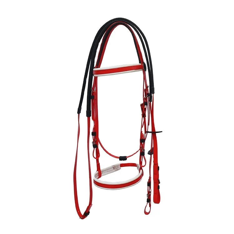 Оптовая продажа товары высокого качества долговечная ПВХ уздечка с ремешком для верховой езды
