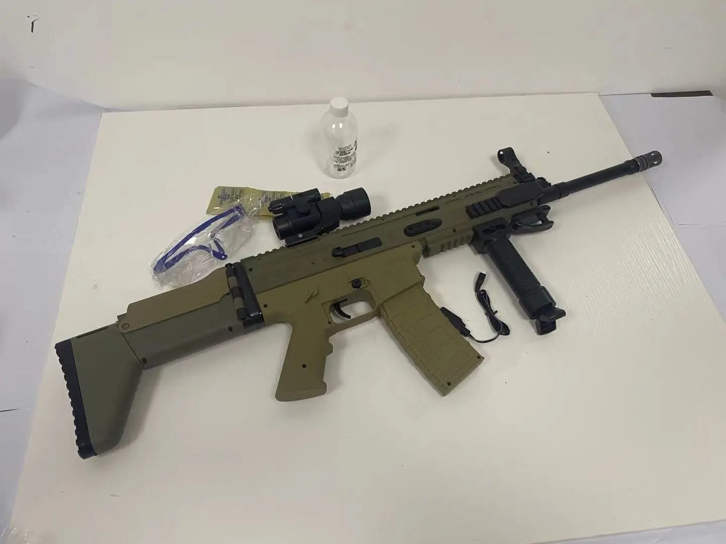 Электрический гель бластер пистолет JinMing SCAR-L V2 игрушечный с водными пулями для наружной съемки игры