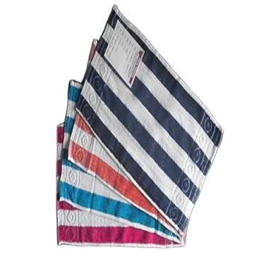 Cotton Towel Customizable Striped Fashion Summer Cotton Microfiber Beach Towel For Sports