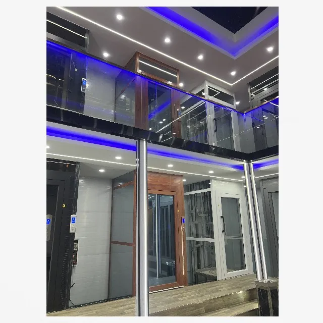 4-12m lifting height 3 floor small residential lifts home elevators hydraulic house elevator with cabin