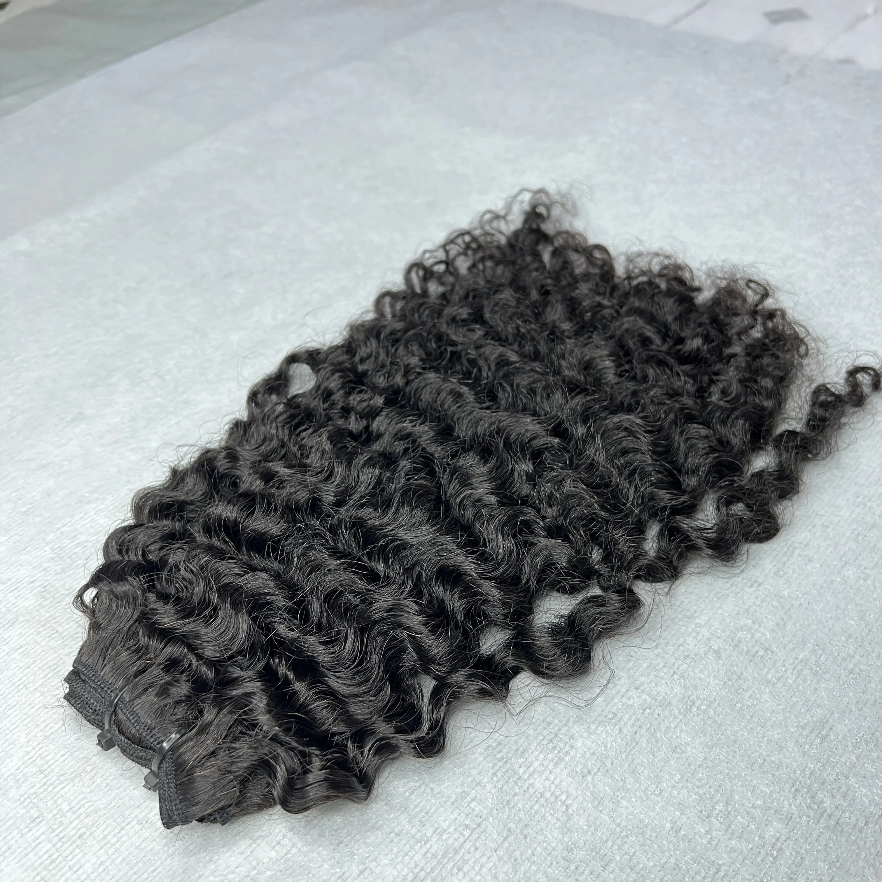 Raw Virgin Burman Curly Hair Bundle Mongolian Kinky Curly Hair, Cambodian Curly Human Hair Extensions For Black Women