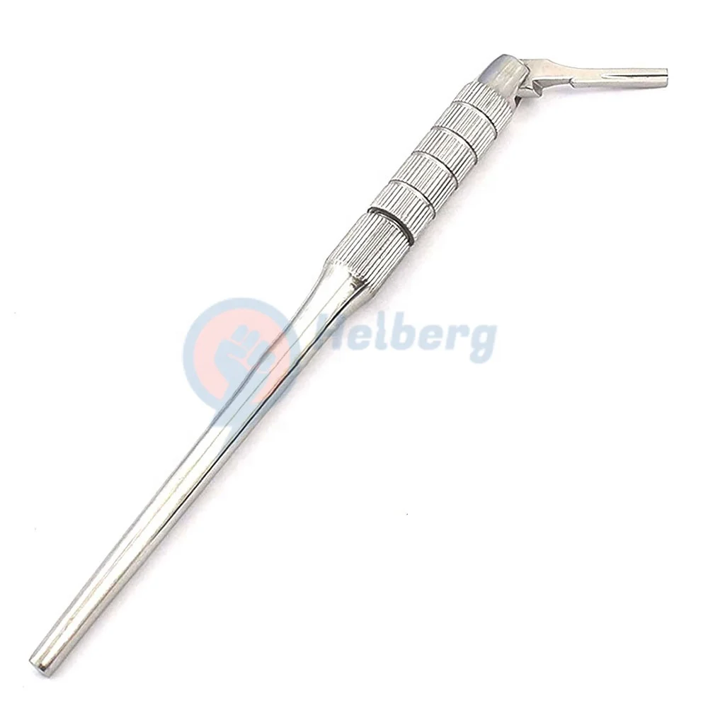 Высокое качество с круглой ручкой из нержавеющей стали регулируемая 7 способов скальпель ножевой рукояти #3 хирургического инструмента MGI-ORT-0163