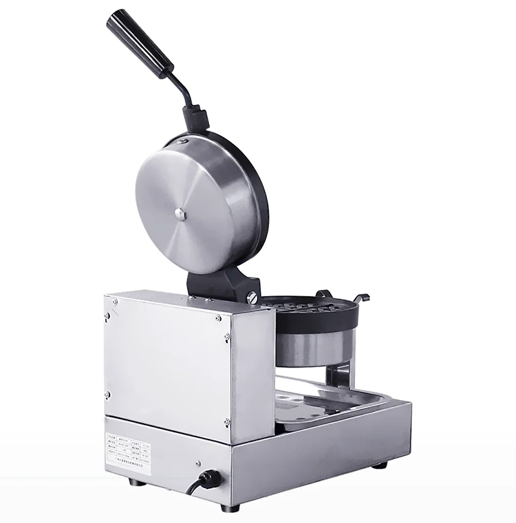 1300W Mini Belgian Round Bubble Waffle Maker Commercial