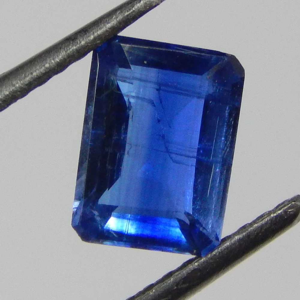 Certified Natural Blue Kyanite Octagon Faceted Gemstone For Jewellery Making