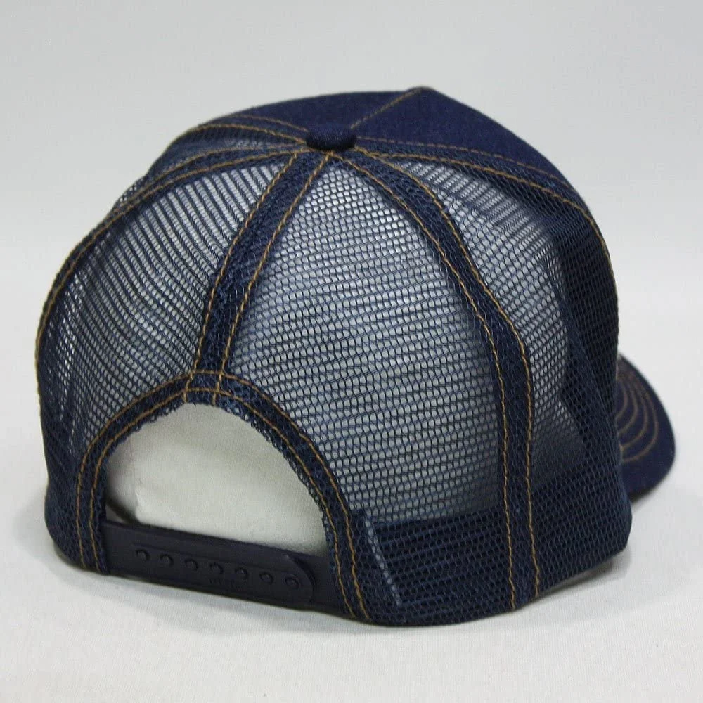 Hot Sale Denim Trucker Hats Summer Outerwear Mesh Adjustable Strapback Trucker Baseball Cap