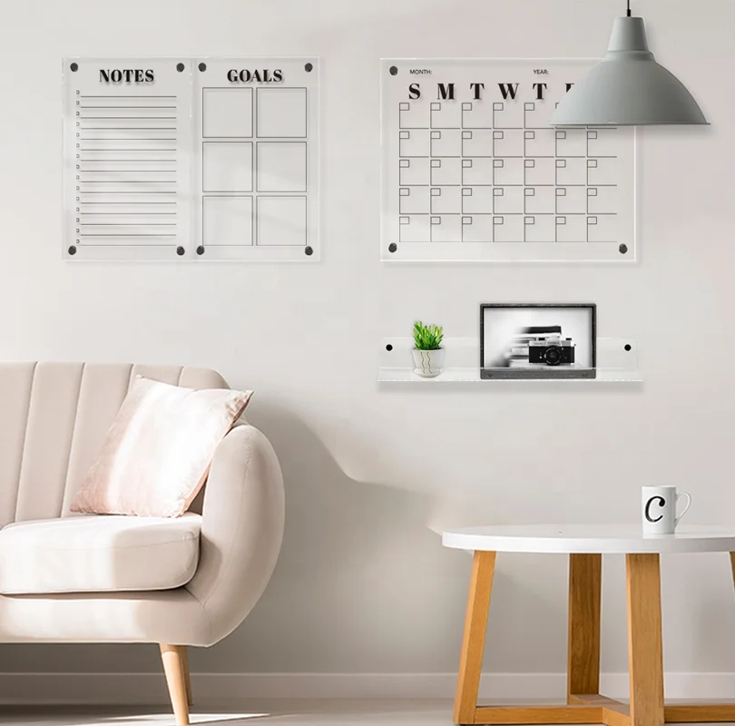 Лидер продаж на Amazon домашний декор акриловая доска для сухих стираний настенный художественный планировщик сообщений домашние аксессуары