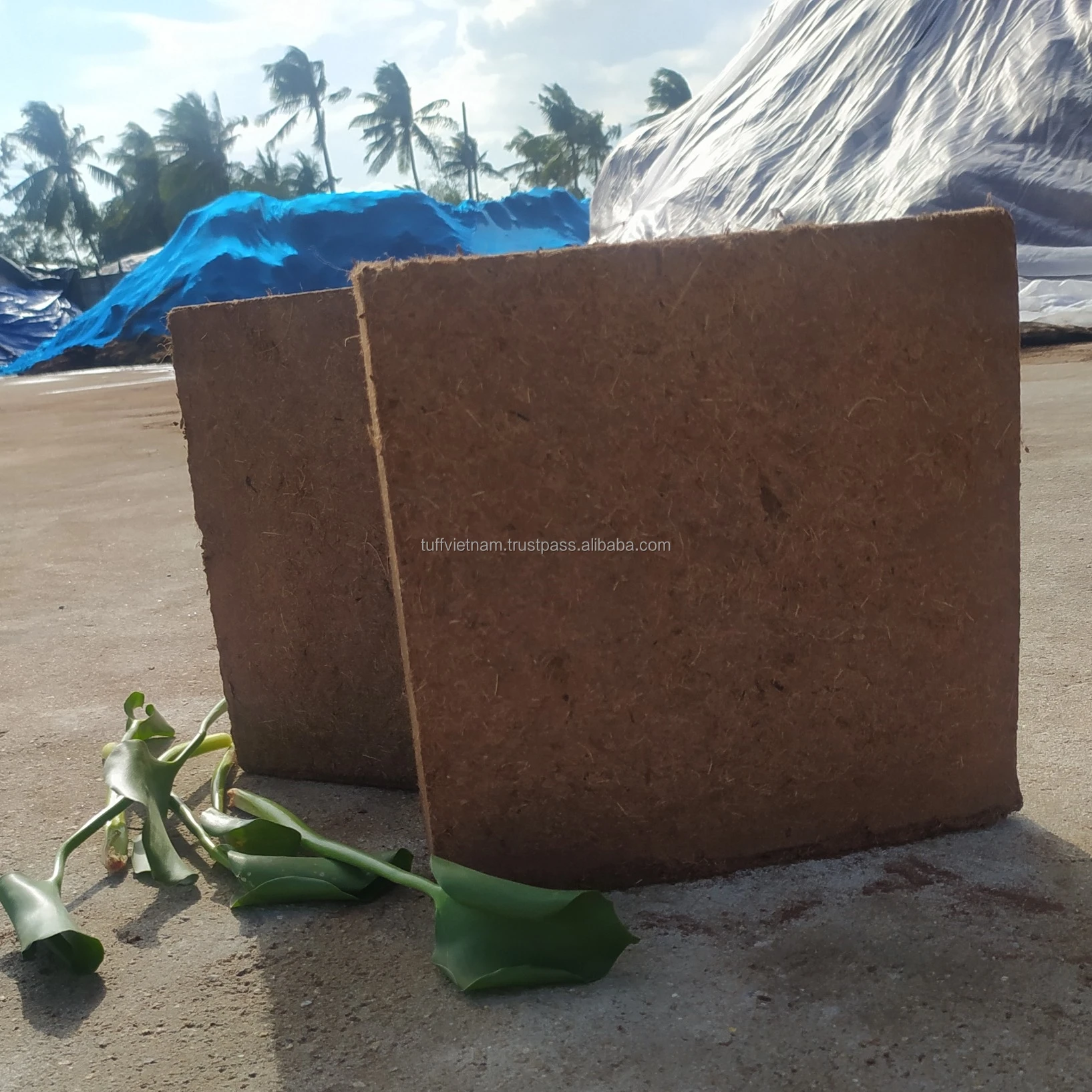 Hot sale Block cocopeat substrates Cocopeat 5Kg Bales Hight Quality Hot Sales Organic Brand  Manufacturer Tuff Viet Nam  Low EC