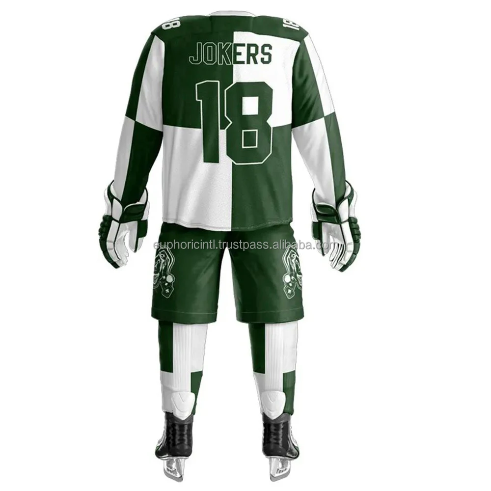 Custom Ice Suits Blank Sport Full Sublimation Hockey Practice Jersey Sublimated Printing Ice Hockey Wears Uniform Cloth Men