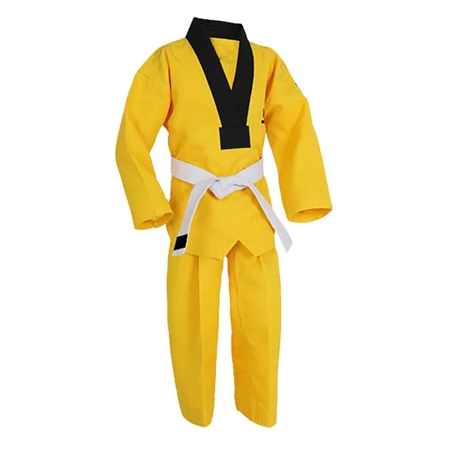 Ali baba online store karate competition and training White Twill canvas karate suit wkf