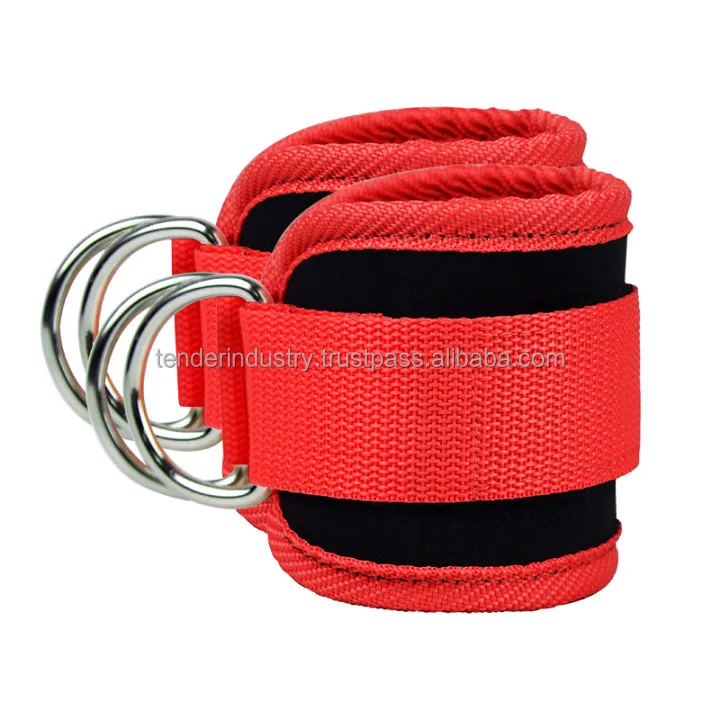Adjustable Ankle Straps For Cable Machines Colorful Gym Neoprene Fitness Padded Ankle Strap