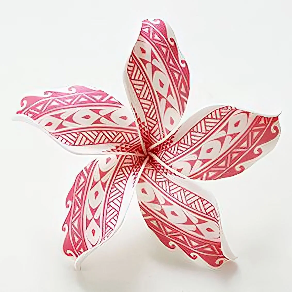 Premium Handmade Plastic Hairgrip Accessory Stylish Fashionable Plumeria Frangipani Foam Flower Hair Clips Pack 100 Pieces