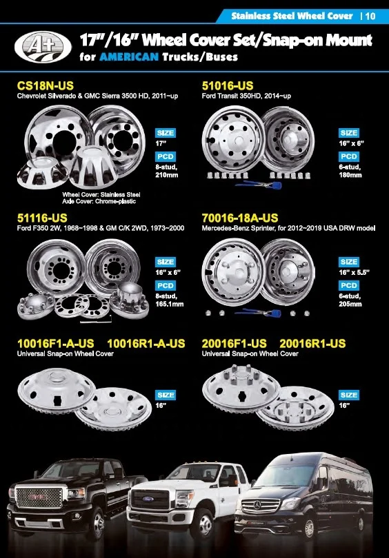 Truck wheel cover  225/195/175/17/16 For American trucks and buses