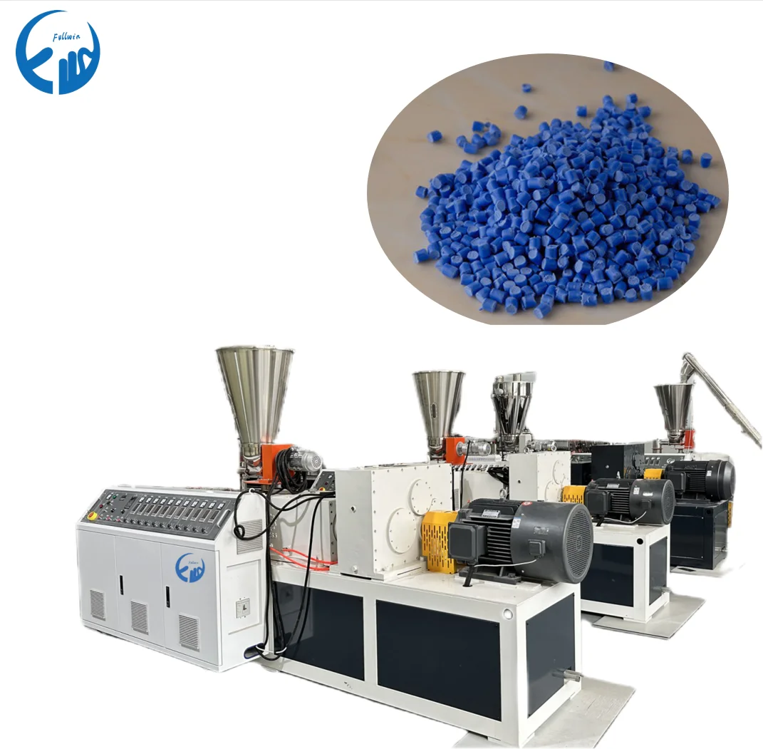 Pvc Air Cooling And Plastic Pellets Hot Cutting Granulator Line