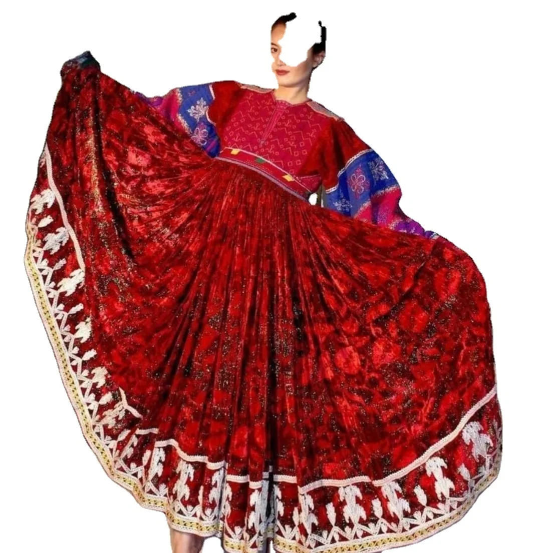 Tribal Ethnic Vintage Kuchi Afghani/Pakistani Dress Awesome Kuchi Party Traditional Multi Color Hot Selling Dress 2020