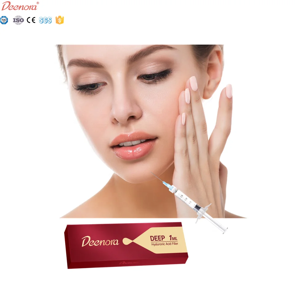 Deenora cross- linked high quality 2ml nose enhance lip enlarge implant facial injection hyaluronic acid dermal fillers