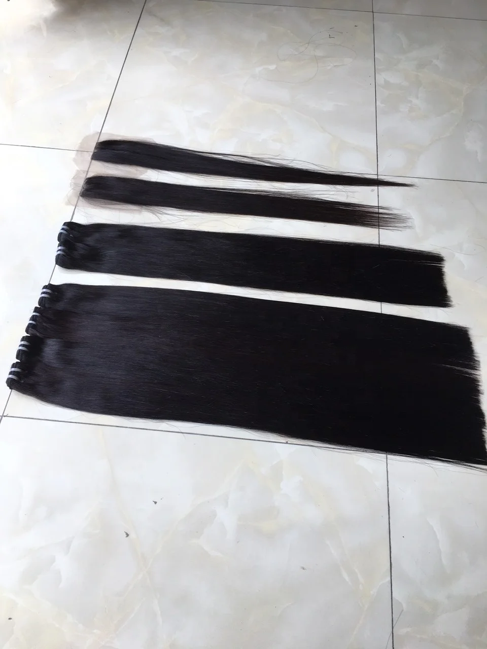 Human Hair Extensions,Cuticle Aligned bone straight Hair Bundles,Vietnam deep wave Super Double Drawn Raw Hair