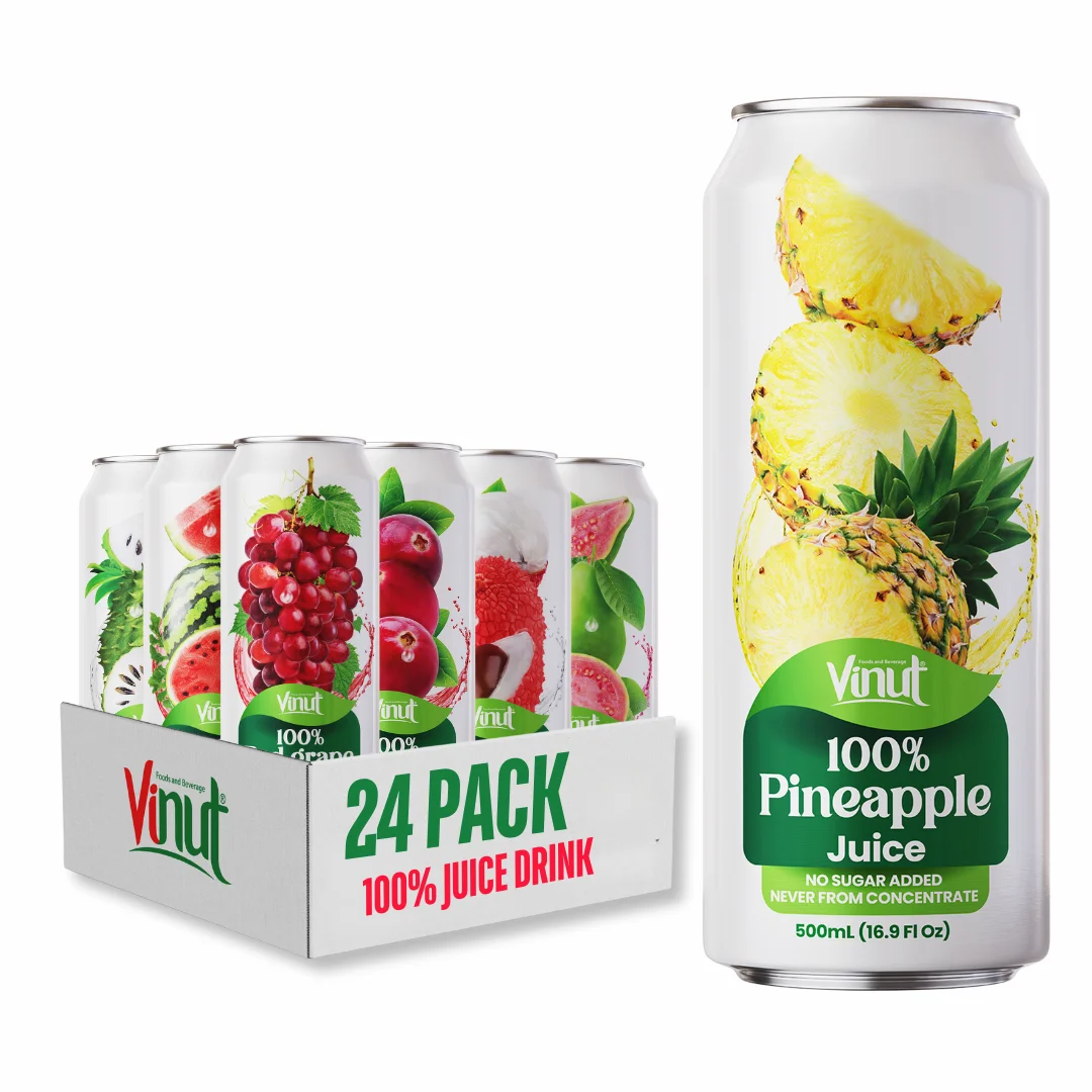 VINUT Factory 500ml Juice Drink  With Pulp, Sugar-Free, 100% Juice, Private Label, Free Sample Vietnam