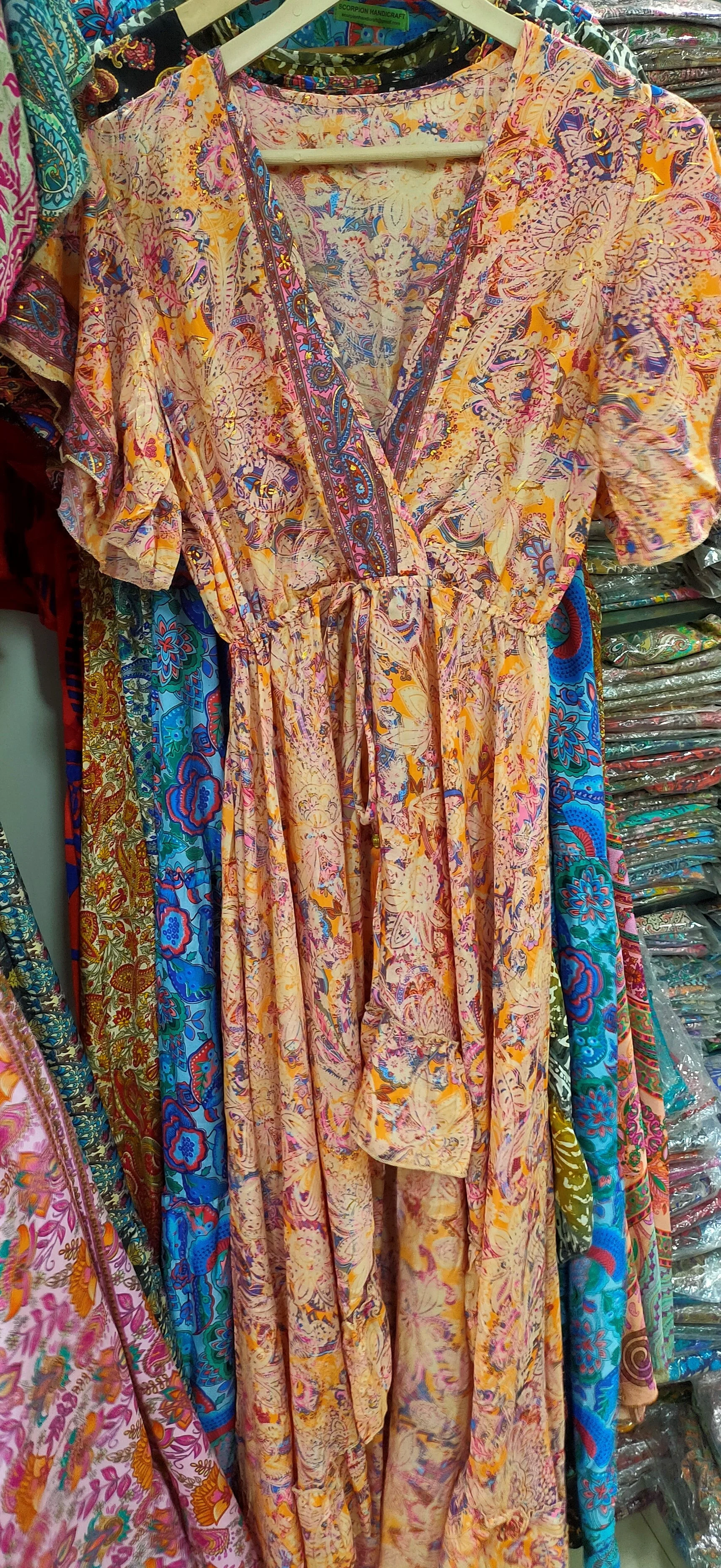 Customizable Ladies Rayon/Cotton Casual Dress for Beach Summer Holidays Woven Beach Parties Free Size Washable Feature