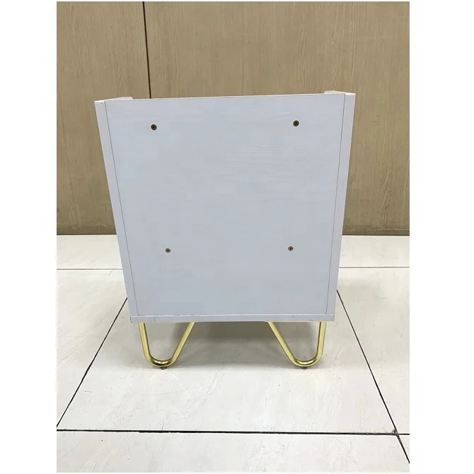 Modern Simple Metal Night Stand with Drawer Versatile Home Furniture for Bedroom Living Room Bathroom Hospital School Gym