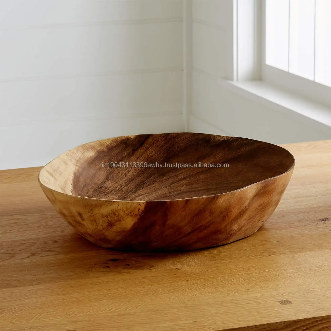 CUSTOMIZED HANDMADE ROUND SHAPED WOODEN BOWL WOODEN  STYLISH DOUGH BOWL  FOR KITCHEN AND TABLEWARE IN WHOLESALE PRICE