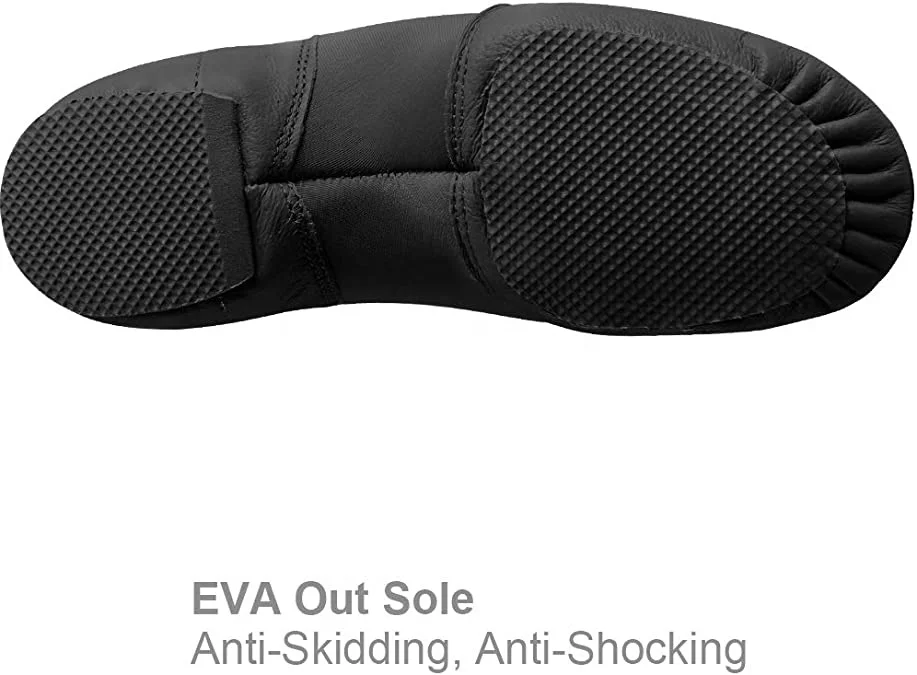 Latest Design Leather Upper Slip-on Jazz Shoes Leather Slip On for Girls, Boys, Women, Men