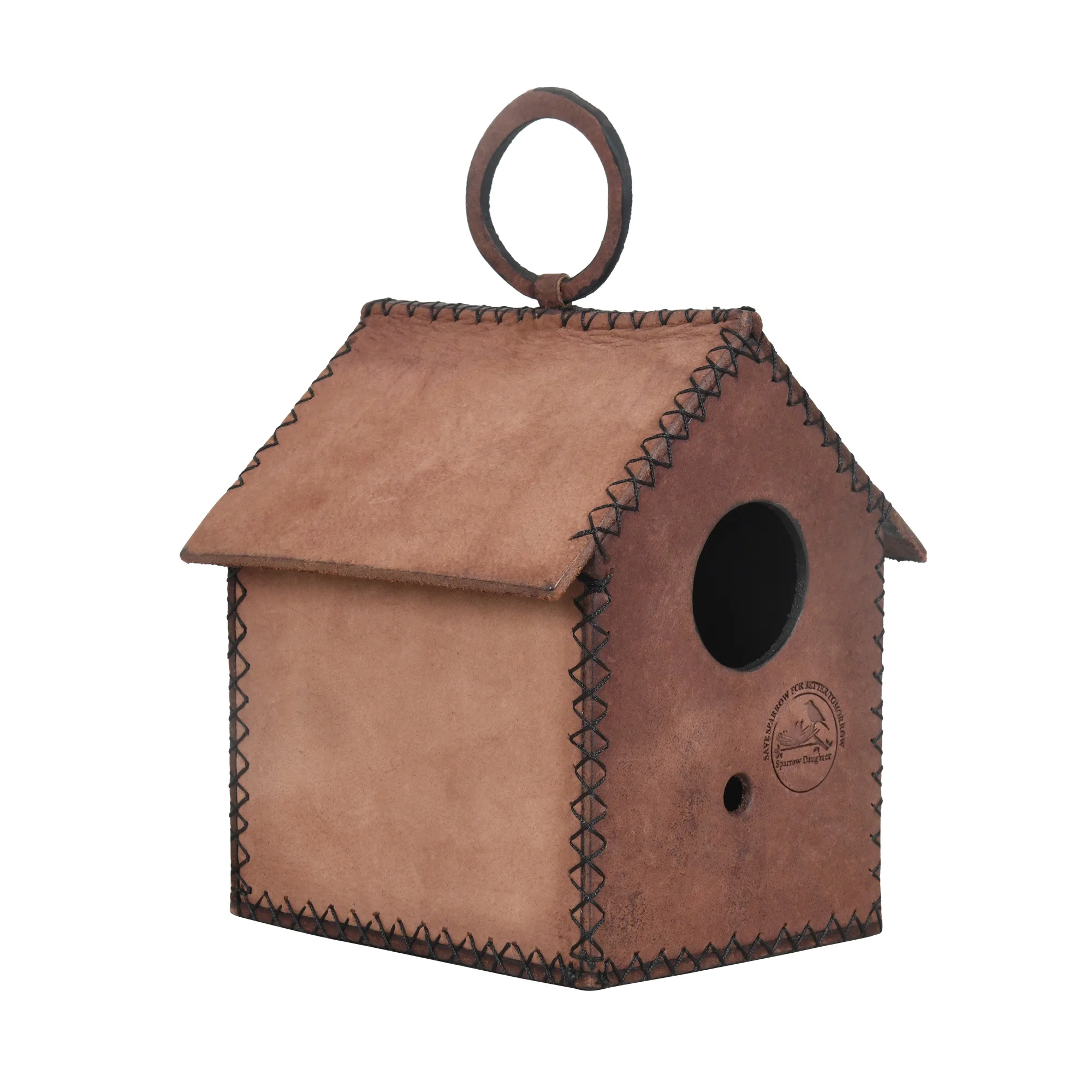 Eco Friendly Hand Crafted Leather Bird House Customization Available In Size Shape & Color